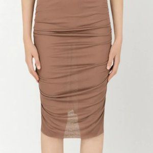 Dolce & Gabbana draped detailing midi skirt
